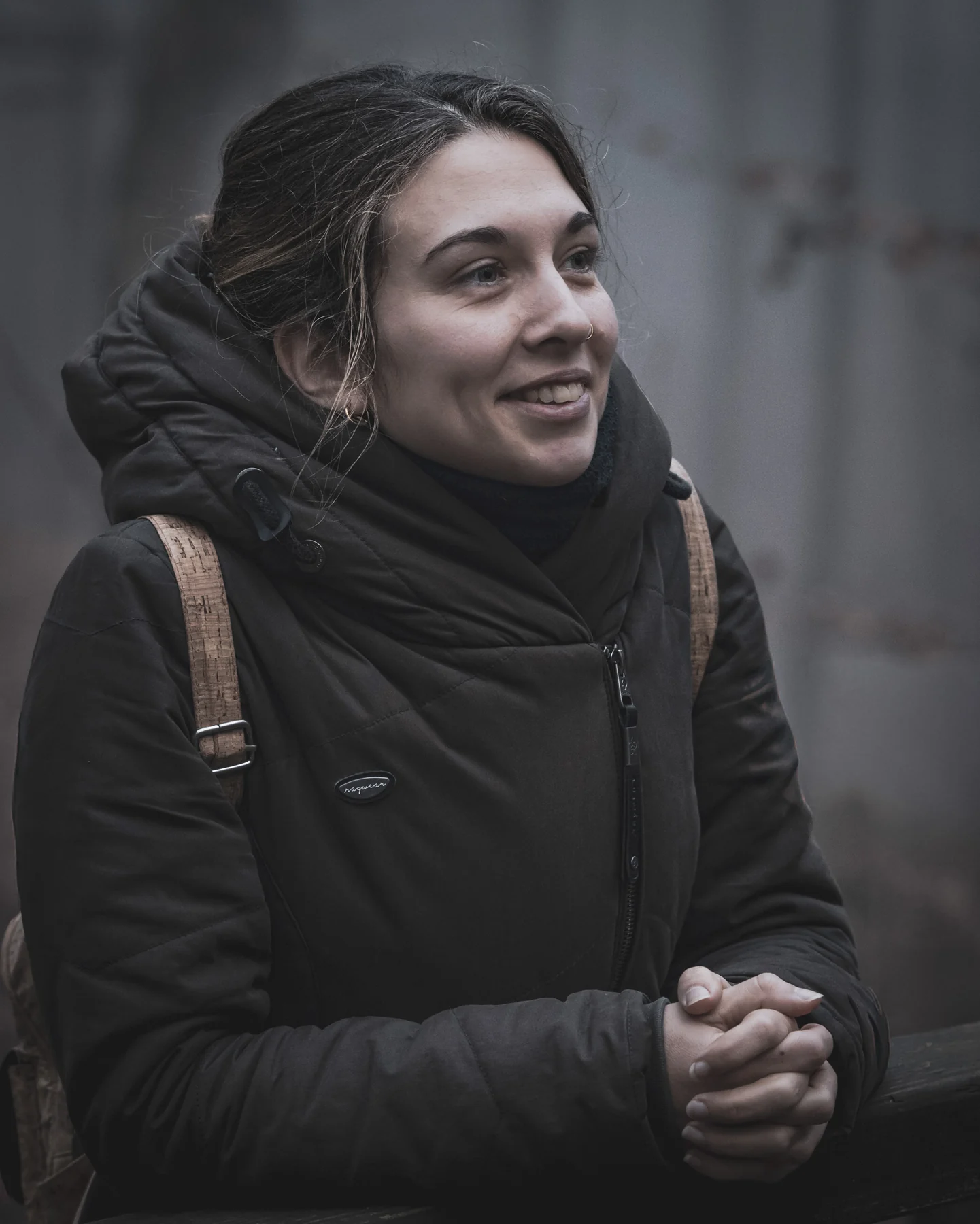Authentisches Portrait einer Frau